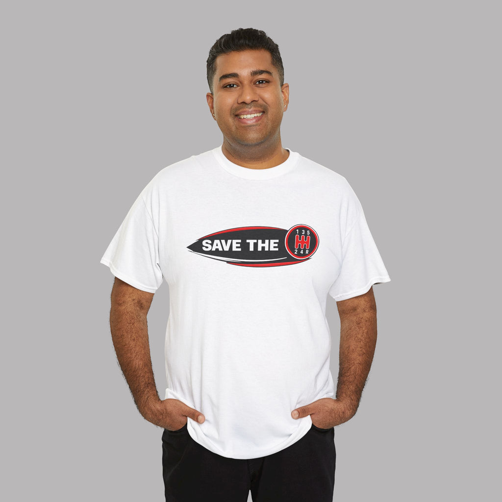 Save the Manual T-Shirt – Retro Shift Pattern Tee