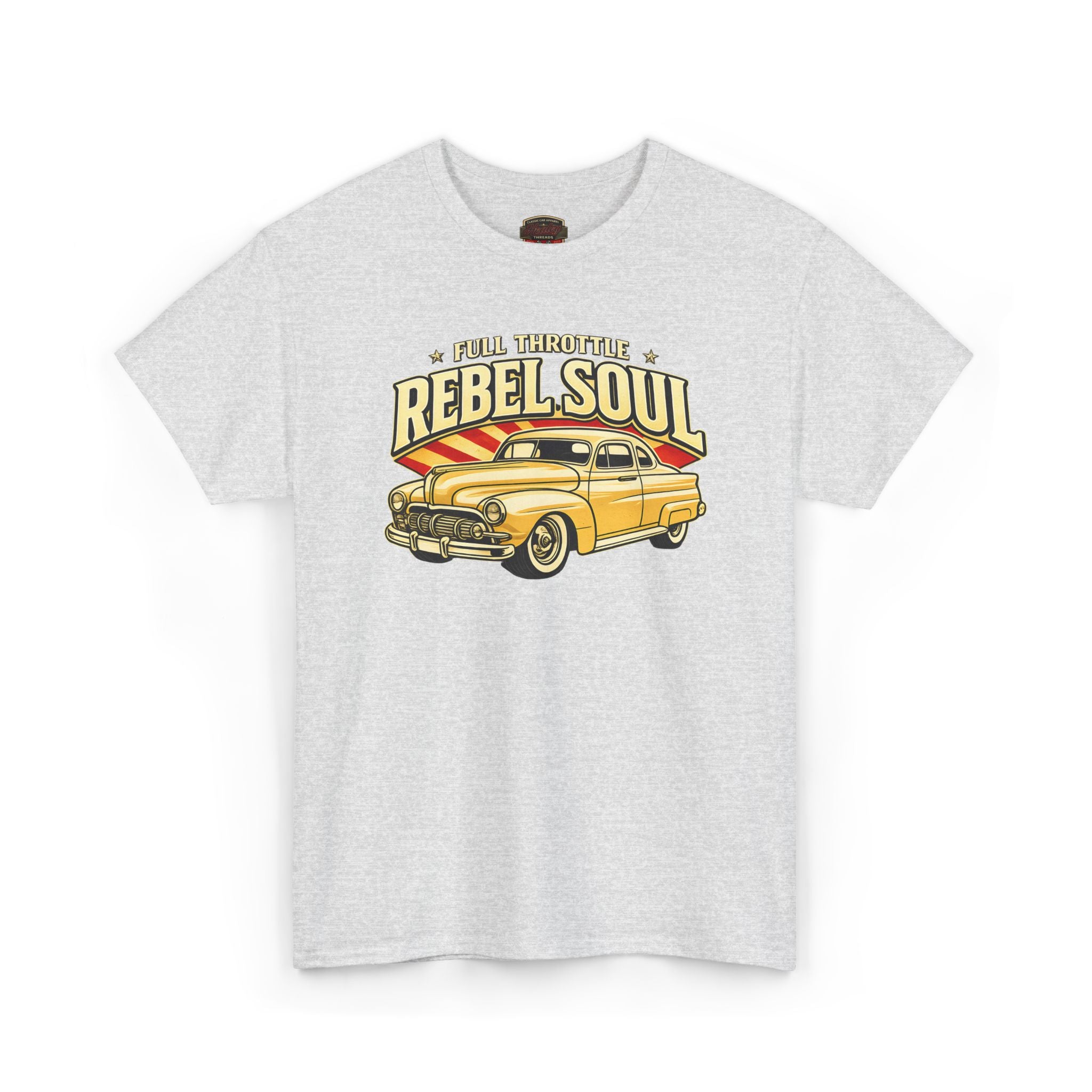 Full Throttle Rebel Soul Vintage Car T-Shirt - Retro Auto Tee