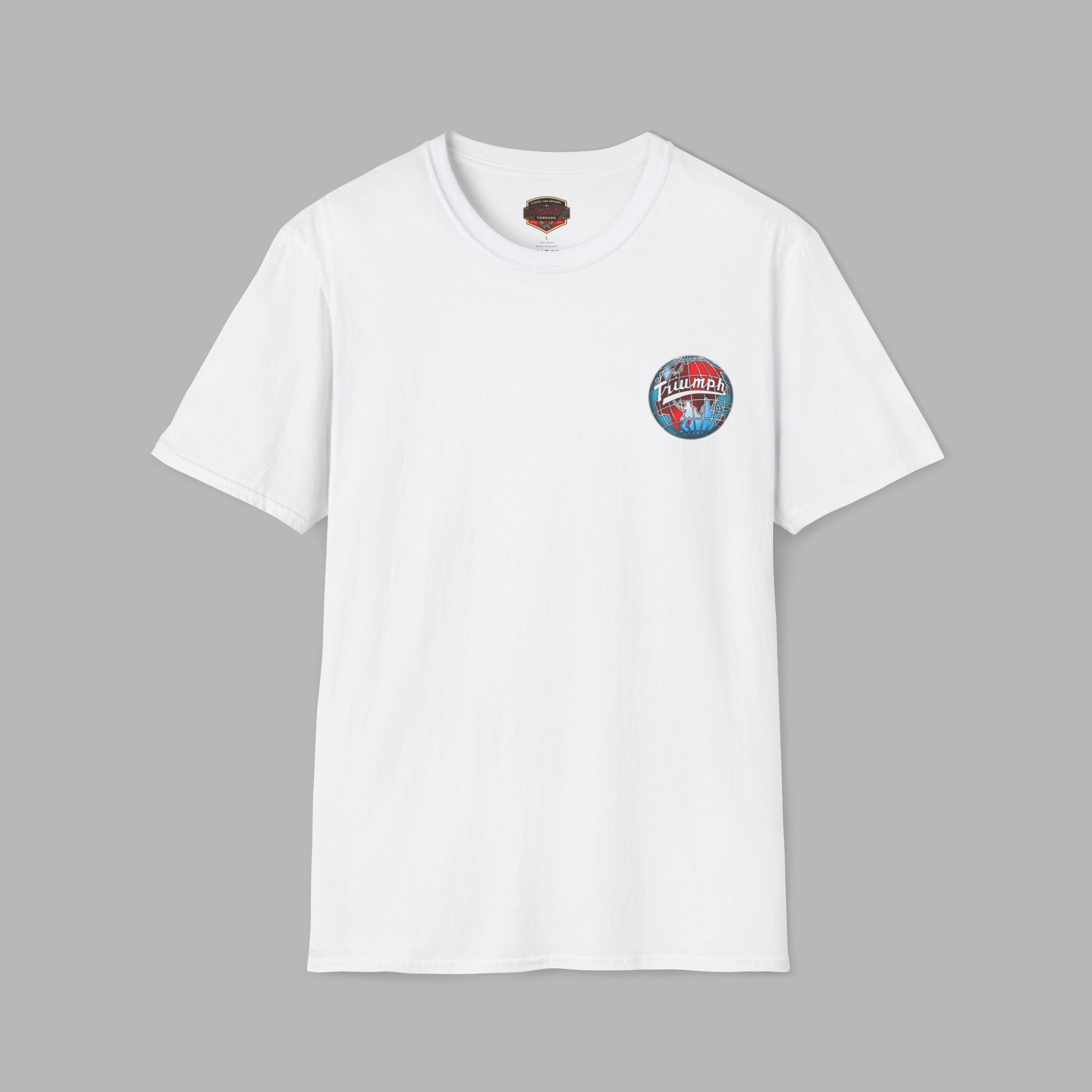 Vintage Triumph Globe T-Shirt – Classic British Moto Tee