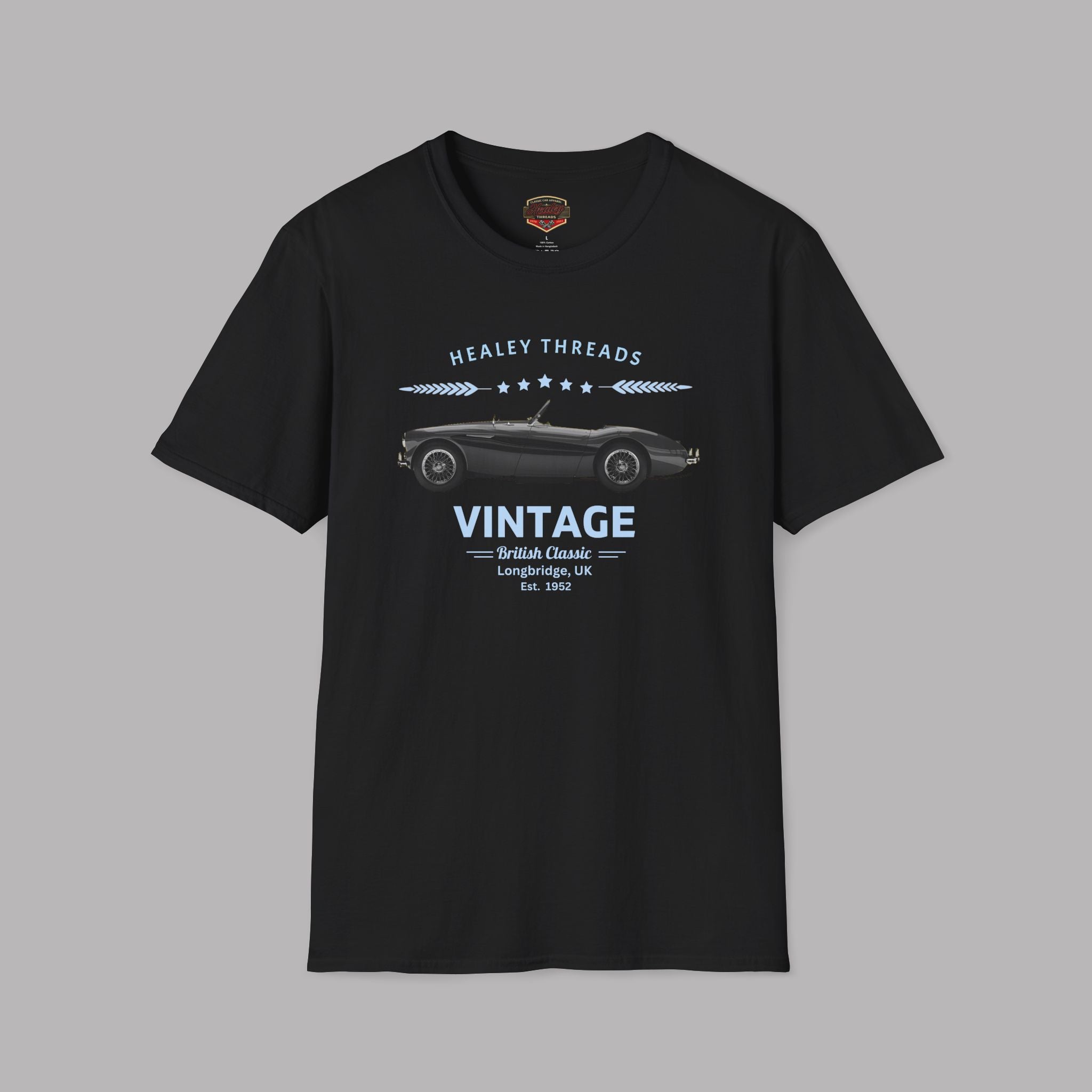 Vintage British Classic Tee | Roadster Badge Gift Shirt