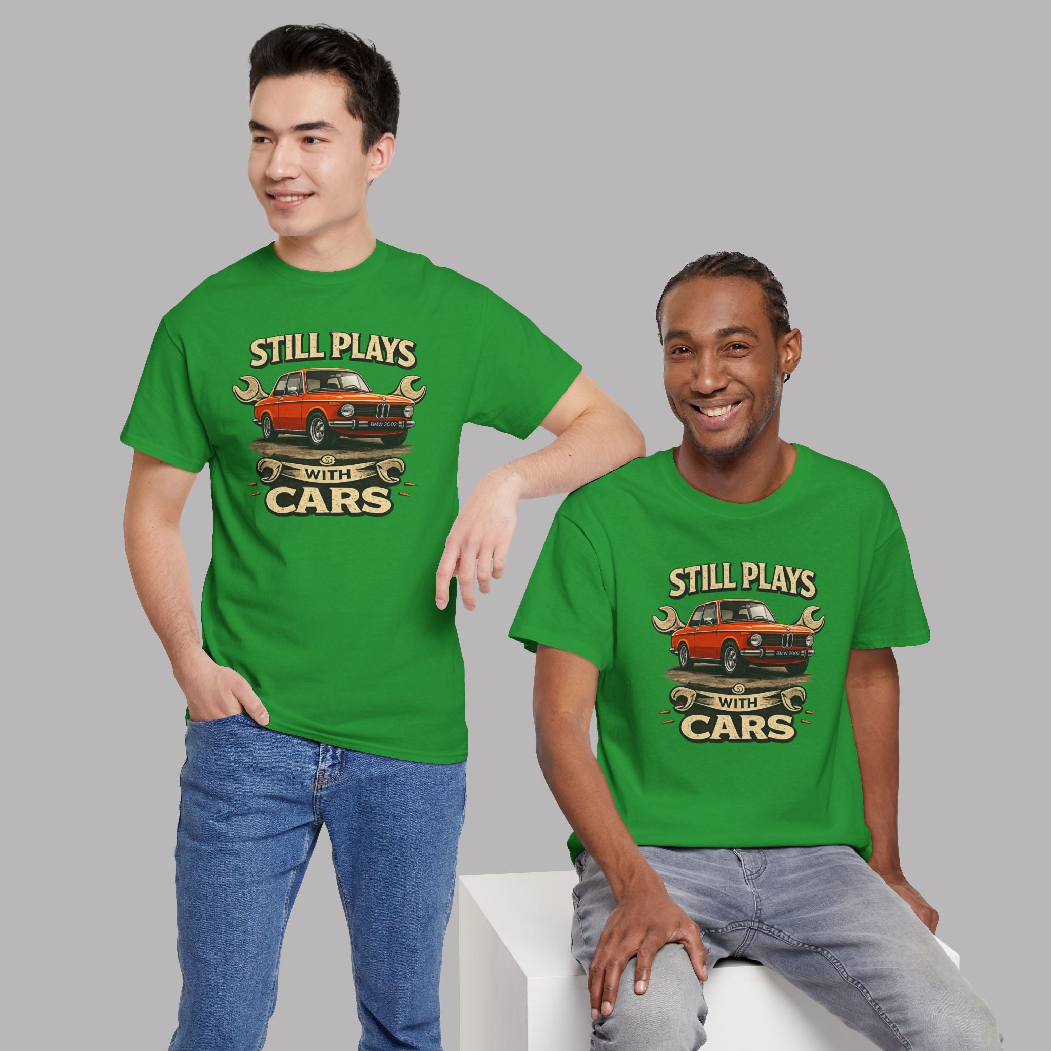 Still Plays With Cars T-Shirt — Classic BMW Graphic Tee