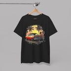 Retro Sunset Muscle Car Tee | Classic American Sports Coupe