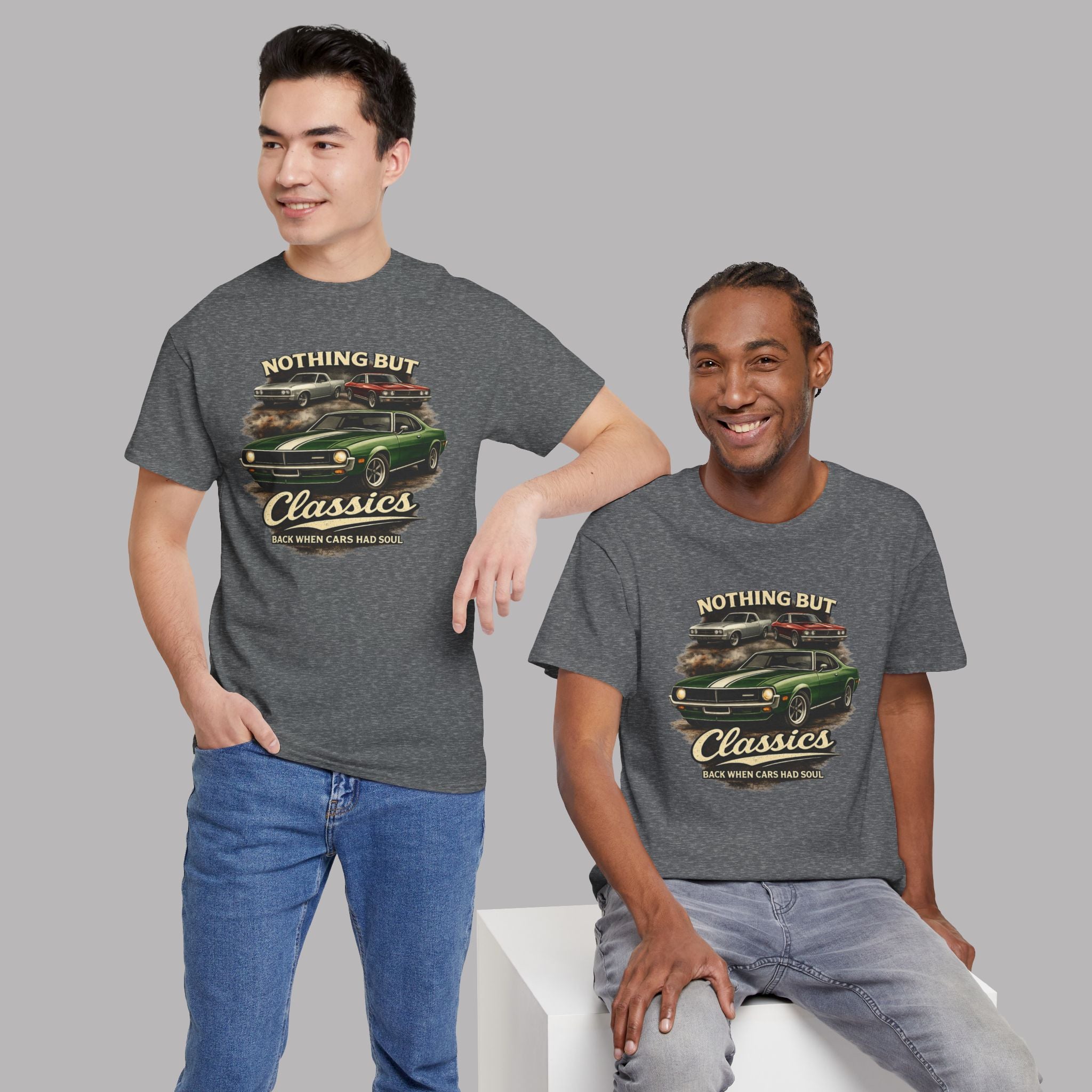 Classic Car T-Shirt - Nothing But Classics Back When Cars Had Soul