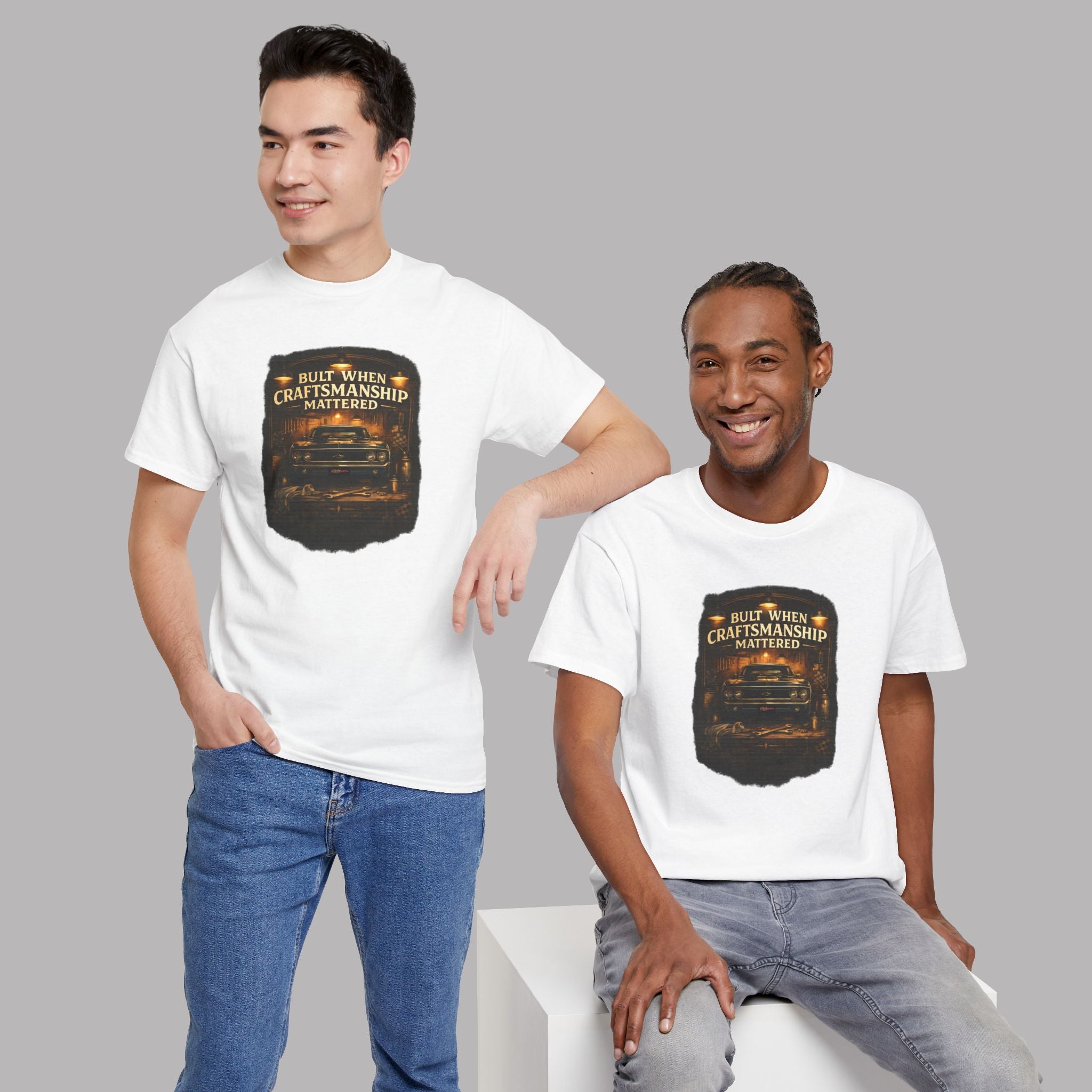 Vintage Muscle Car T-Shirt –Classic Craftsmanship Tee