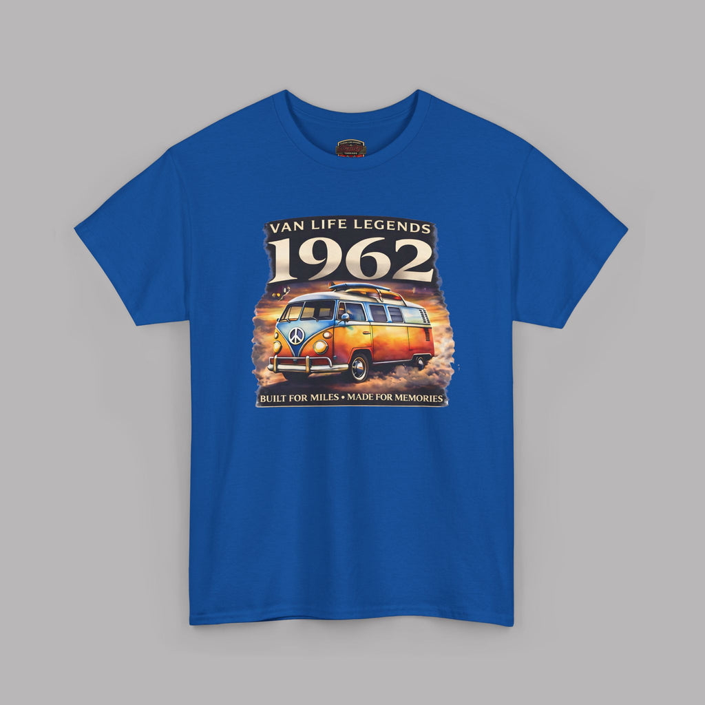 Vintage VW Camper Van T-Shirt - Van Life Legends 1962 Tee