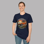Classic Japanese Sports Coupe Sunset Coast Highway Vintage Tee