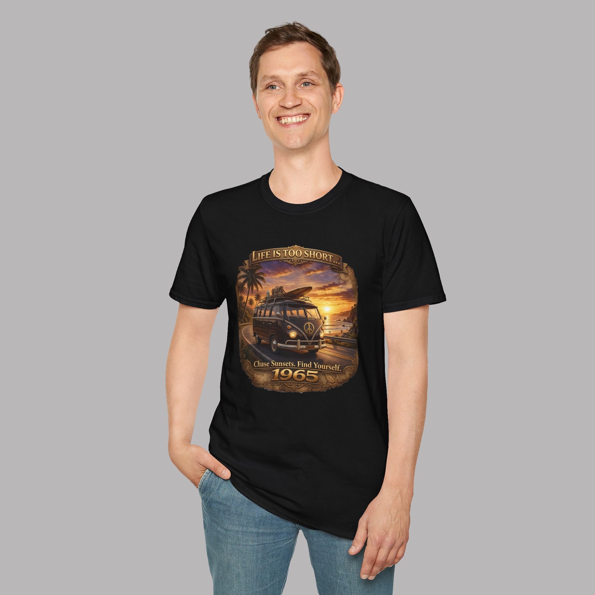 Retro Van Life T-Shirt – Chase Sunsets Graphic Tee
