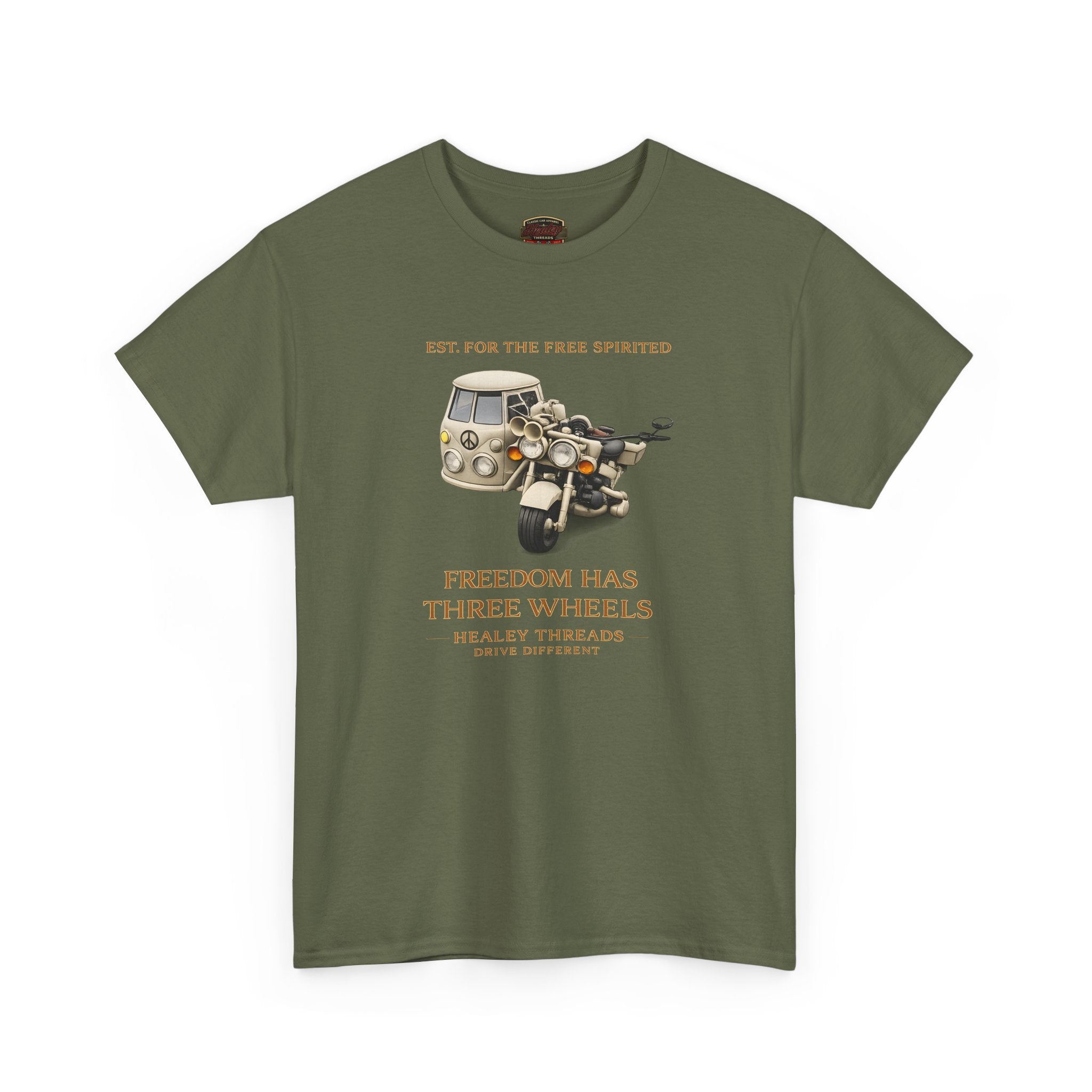 Three Wheel Motorcycle T-Shirt - Freedom Has Three Wheels