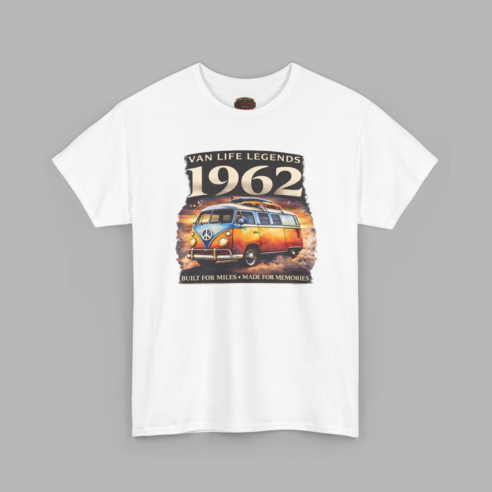 Vintage VW Camper Van T-Shirt - Van Life Legends 1962 Tee