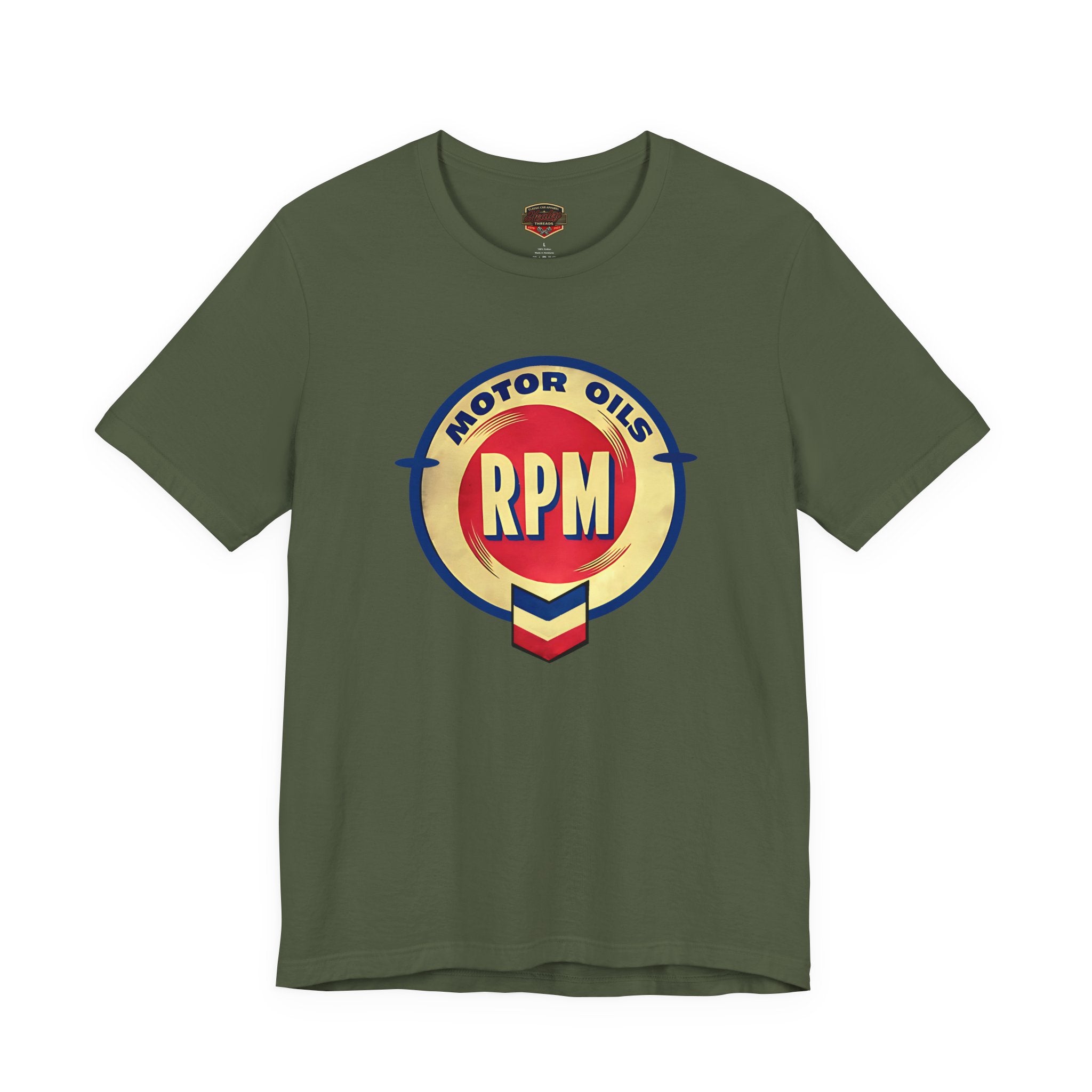 RPM Motor Oils Vintage T-Shirt - Classic Car Graphic Tee