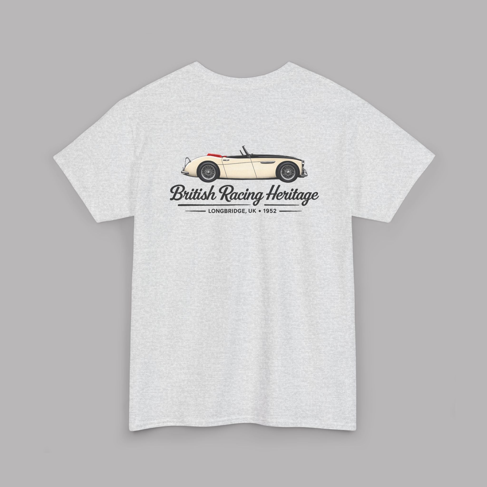 Vintage British Racing Heritage Tee | Classic Roadster Graphic