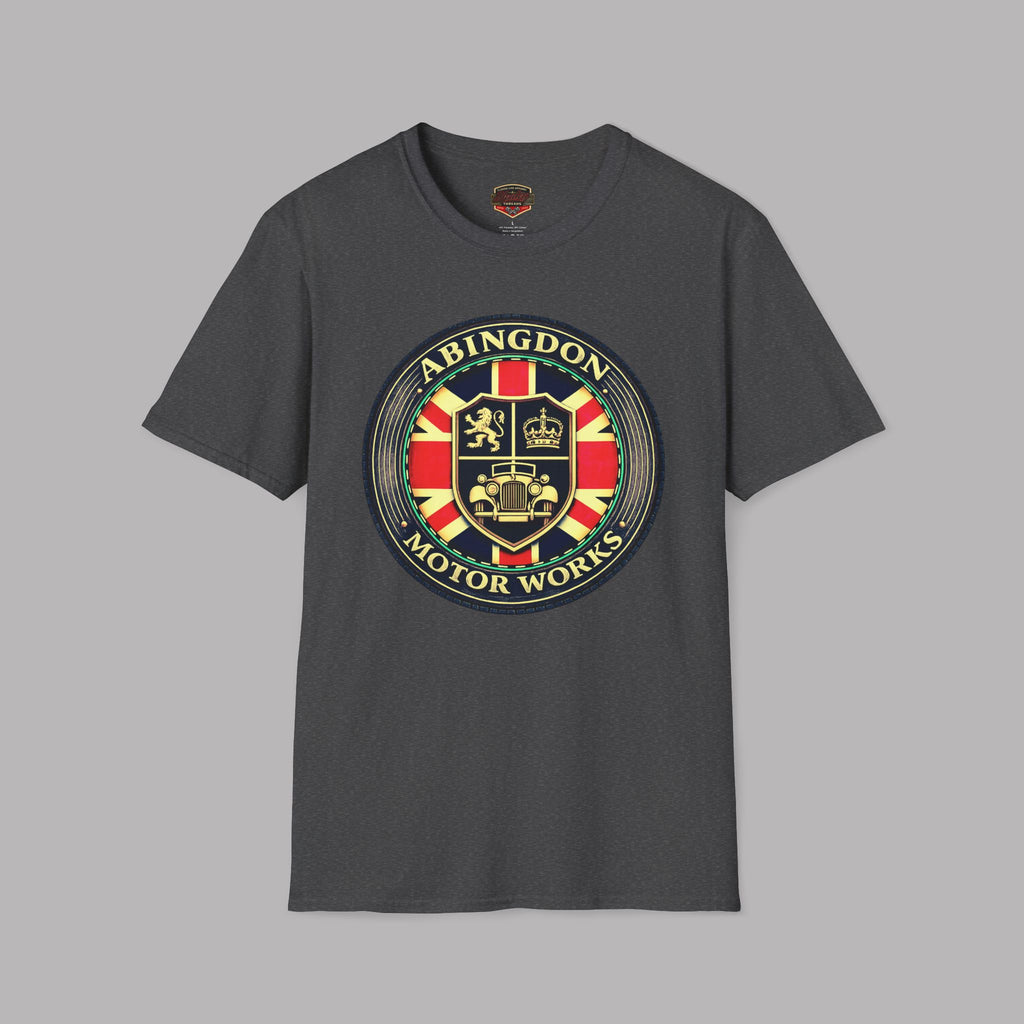 Abingdon Motor Works T‑Shirt — Vintage British Car Emblem Tee