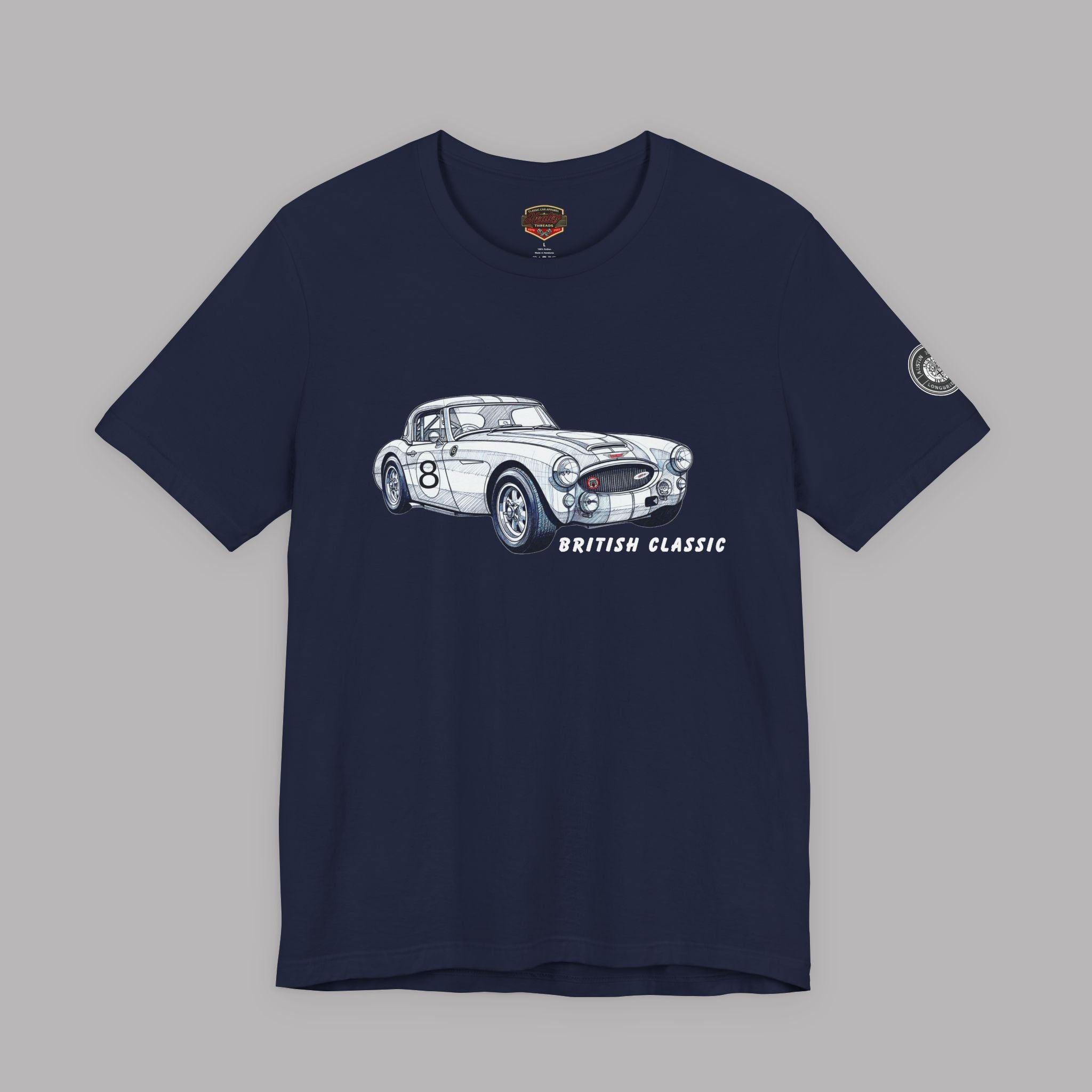 British Classic Roadster Tee | Vintage Racing Car Shirt