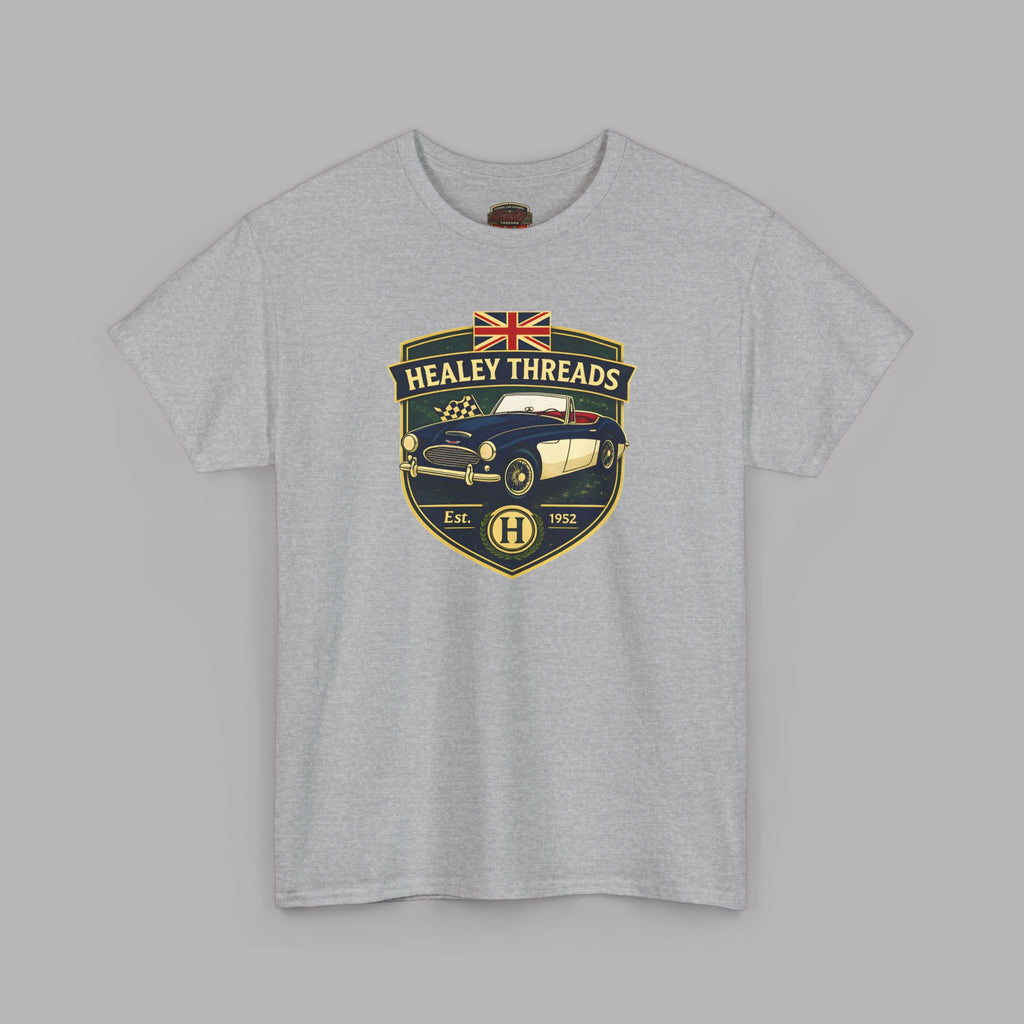 Vintage British Roadster Badge Tee | Classic Racing Shirt