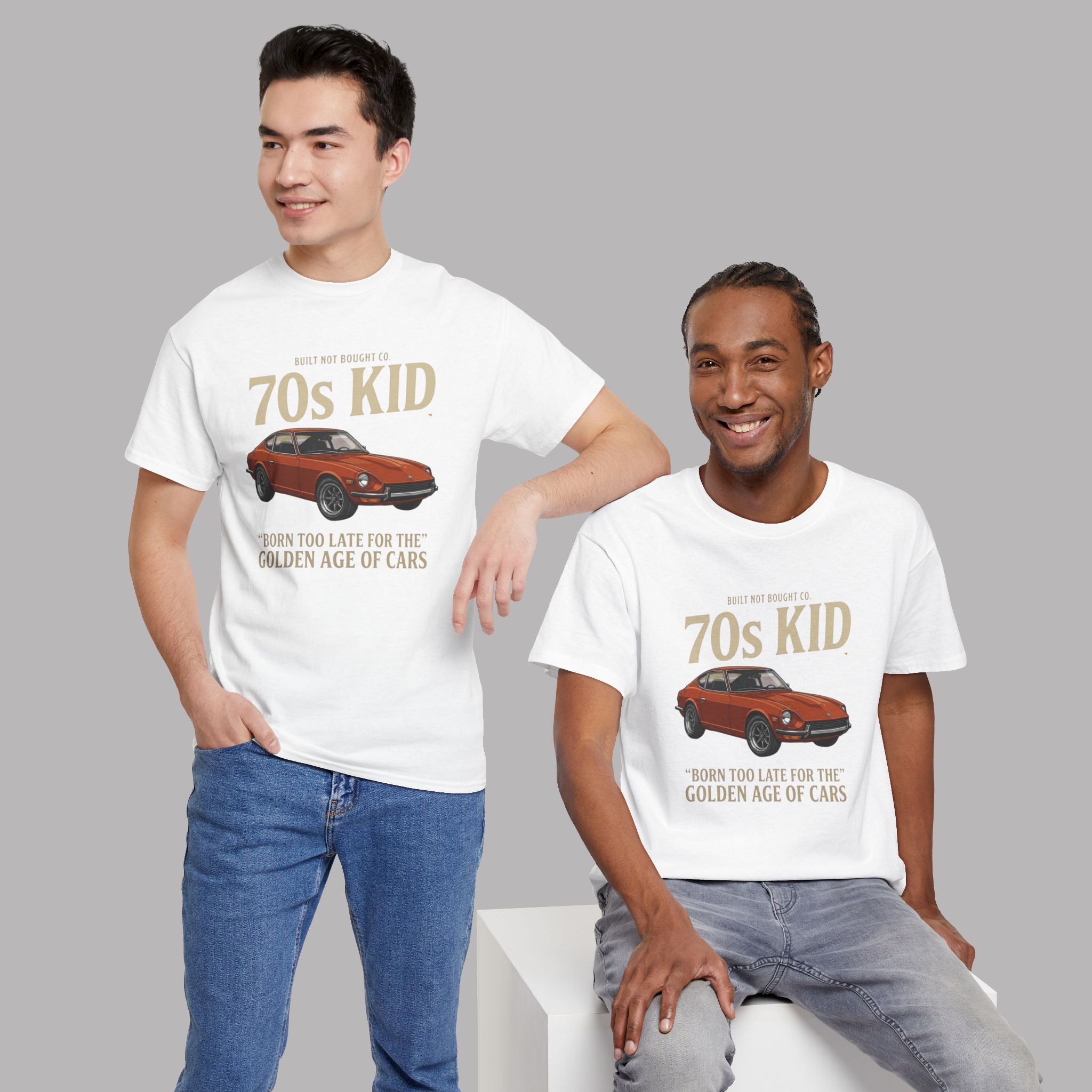 70s Kid Classic Car Tee – Born Too Late for the Golden Age