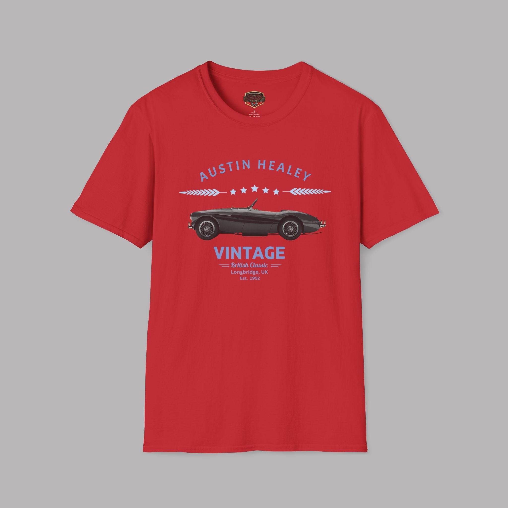 British Classic Car Shirt - Austin Healey Vintage Roadster Tee