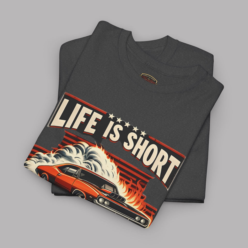 Vintage Muscle Car T-Shirt – Burn the Tires Tee