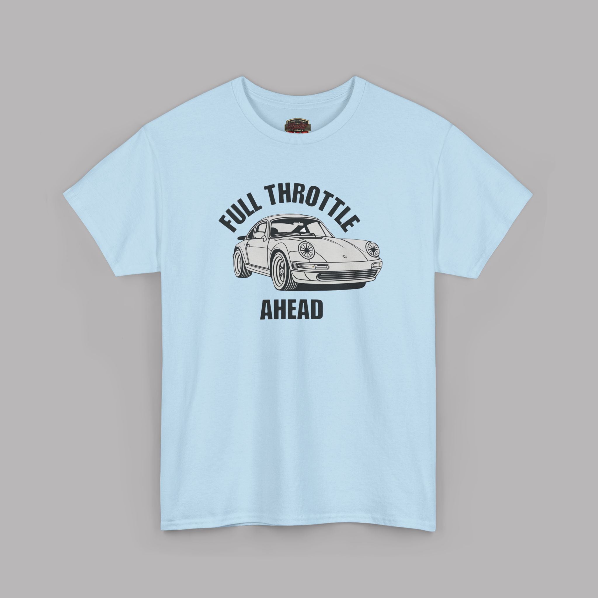 Full Throttle T-Shirt – Vintage Sports Car Graphic Tee