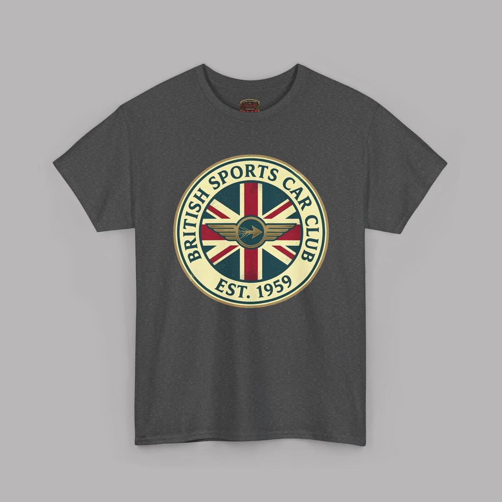 British Sports Car Club Tee | Vintage Badge Gift Shirt
