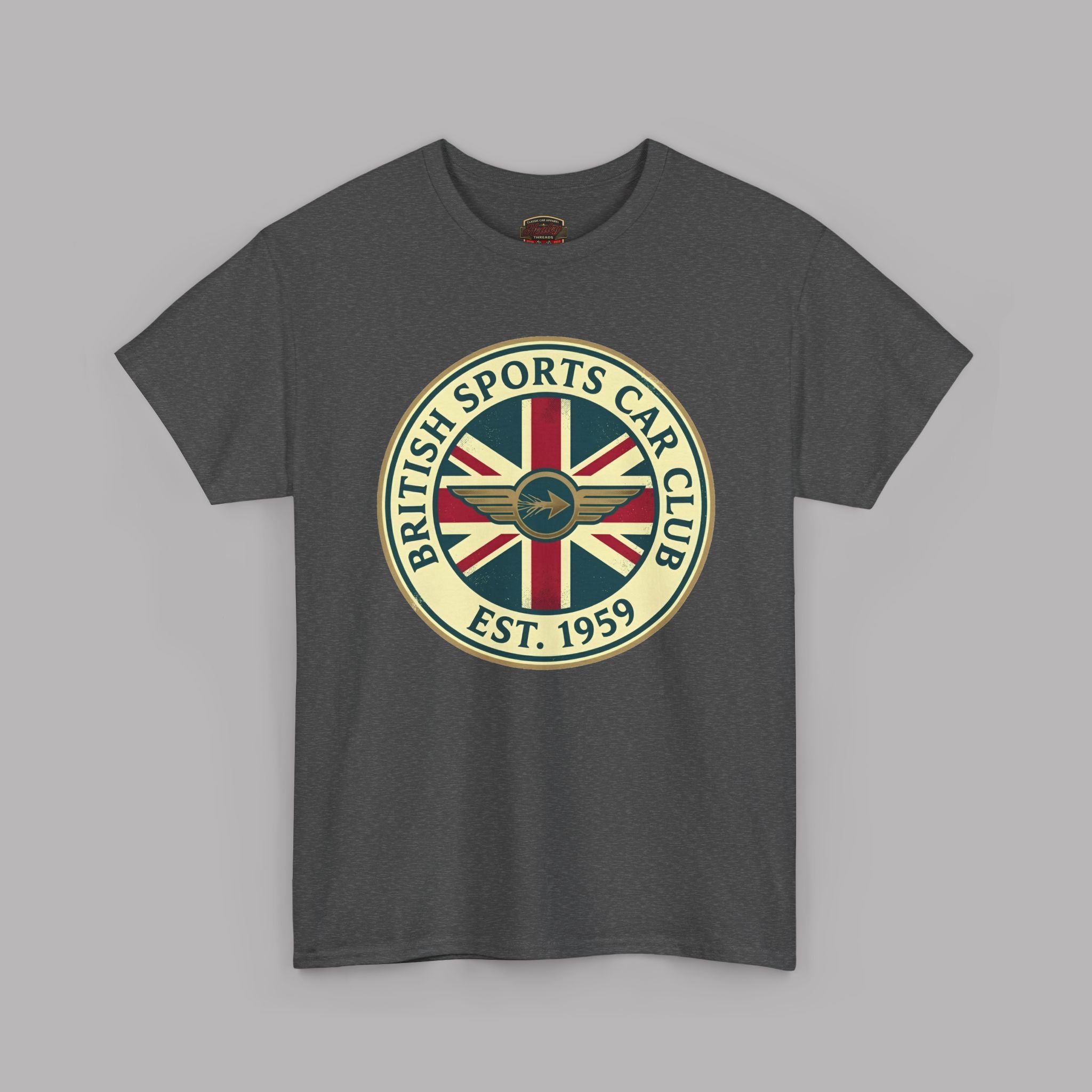 British Sports Car Club Tee | Vintage Badge Gift Shirt