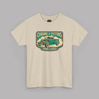 Chrome and Pistons T-Shirt – Vintage Hot Rod Graphic Tee