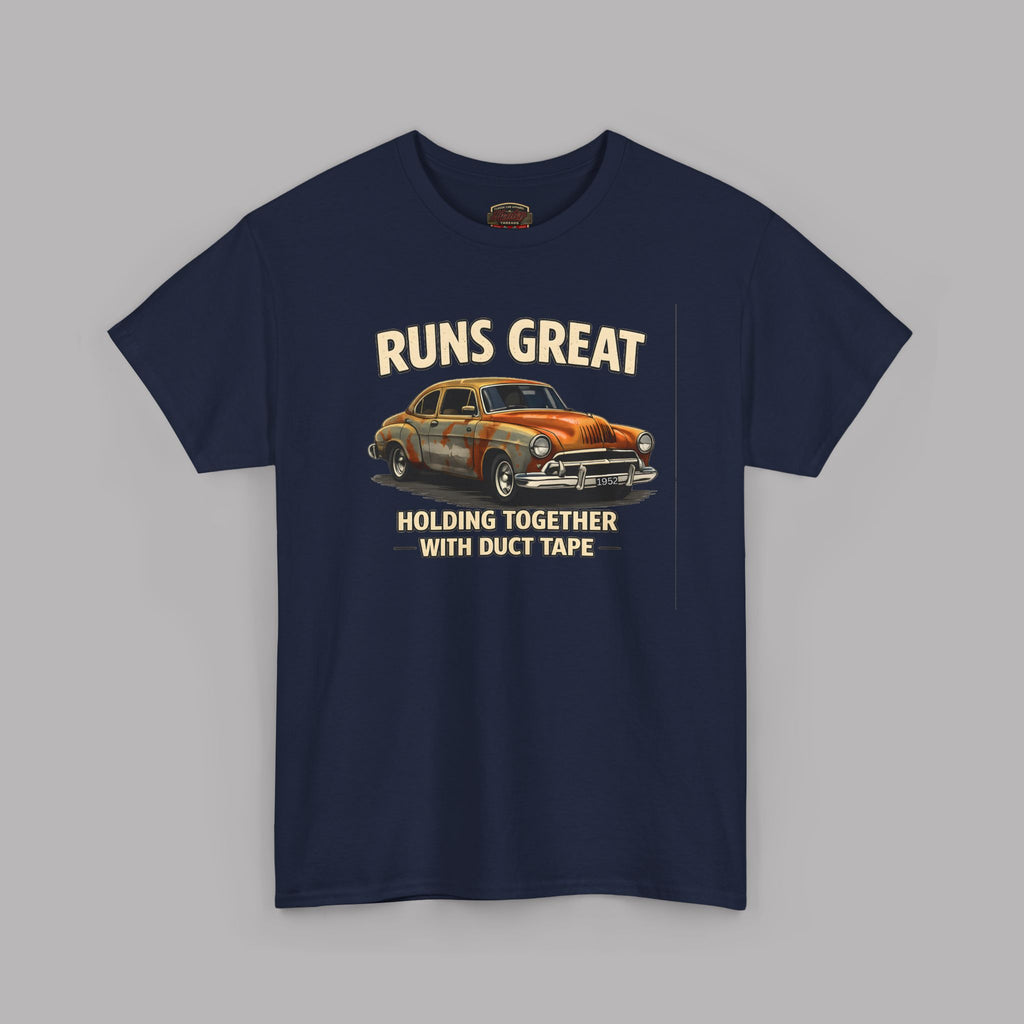 Vintage Car 'Runs Great' Tee | Classic Hot Rod Graphic Shirt