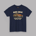 Vintage Car 'Runs Great' Tee | Classic Hot Rod Graphic Shirt