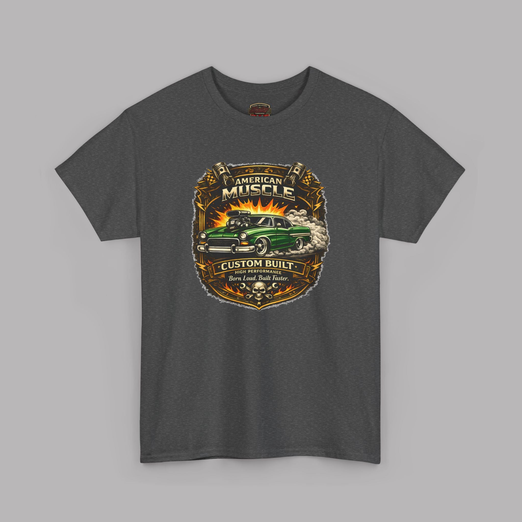 American Muscle Custom Built Tee | Retro Hot Rod Shirt