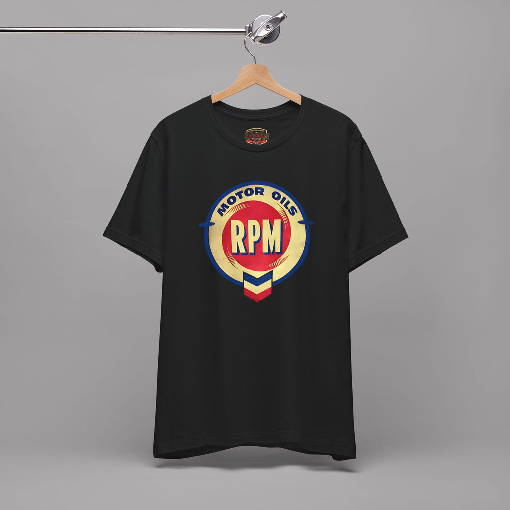 RPM Motor Oils Vintage Logo Tee - Retro Automotive Graphic T-Shirt