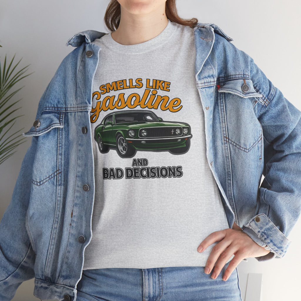 Gasoline and Bad Decisions Tee | Muscle Car Graphic T-Shirt