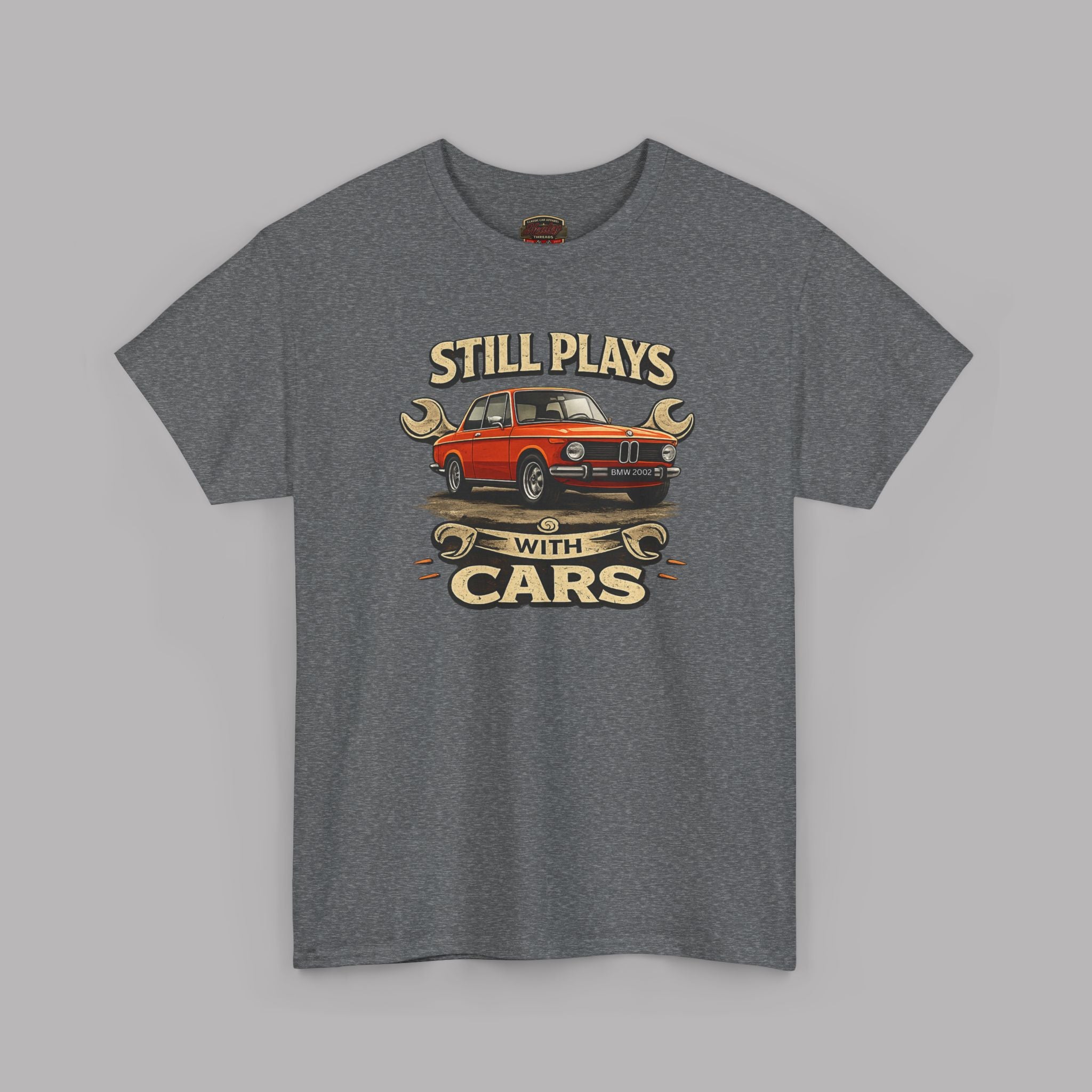 Still Plays With Cars T-Shirt — Classic BMW Graphic Tee