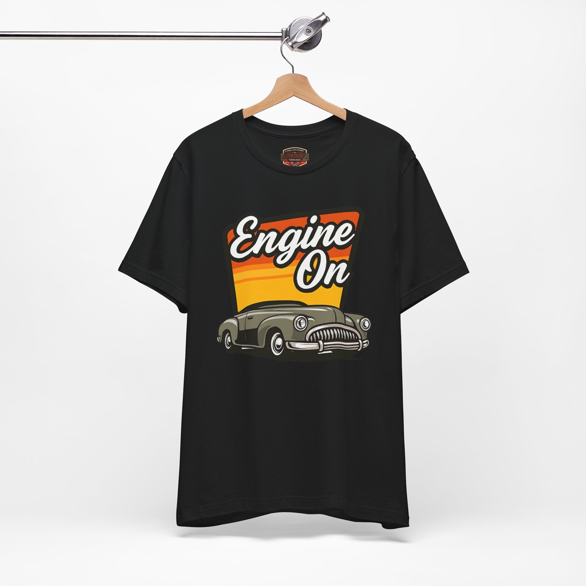 Engine On Vintage Car T-Shirt - Retro Classic Auto Tee