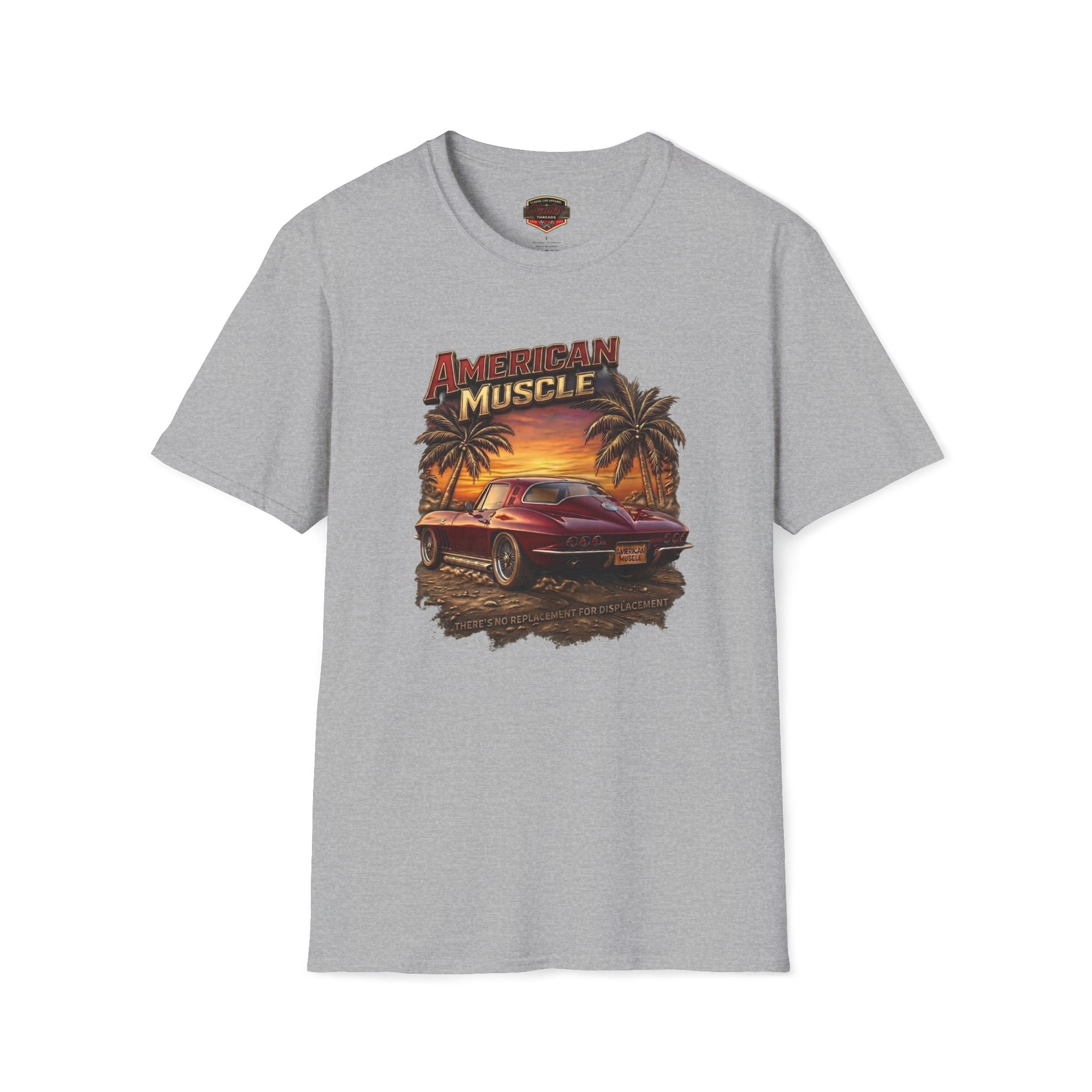 American Muscle Stingray T-Shirt - Retro Sunset Car Tee