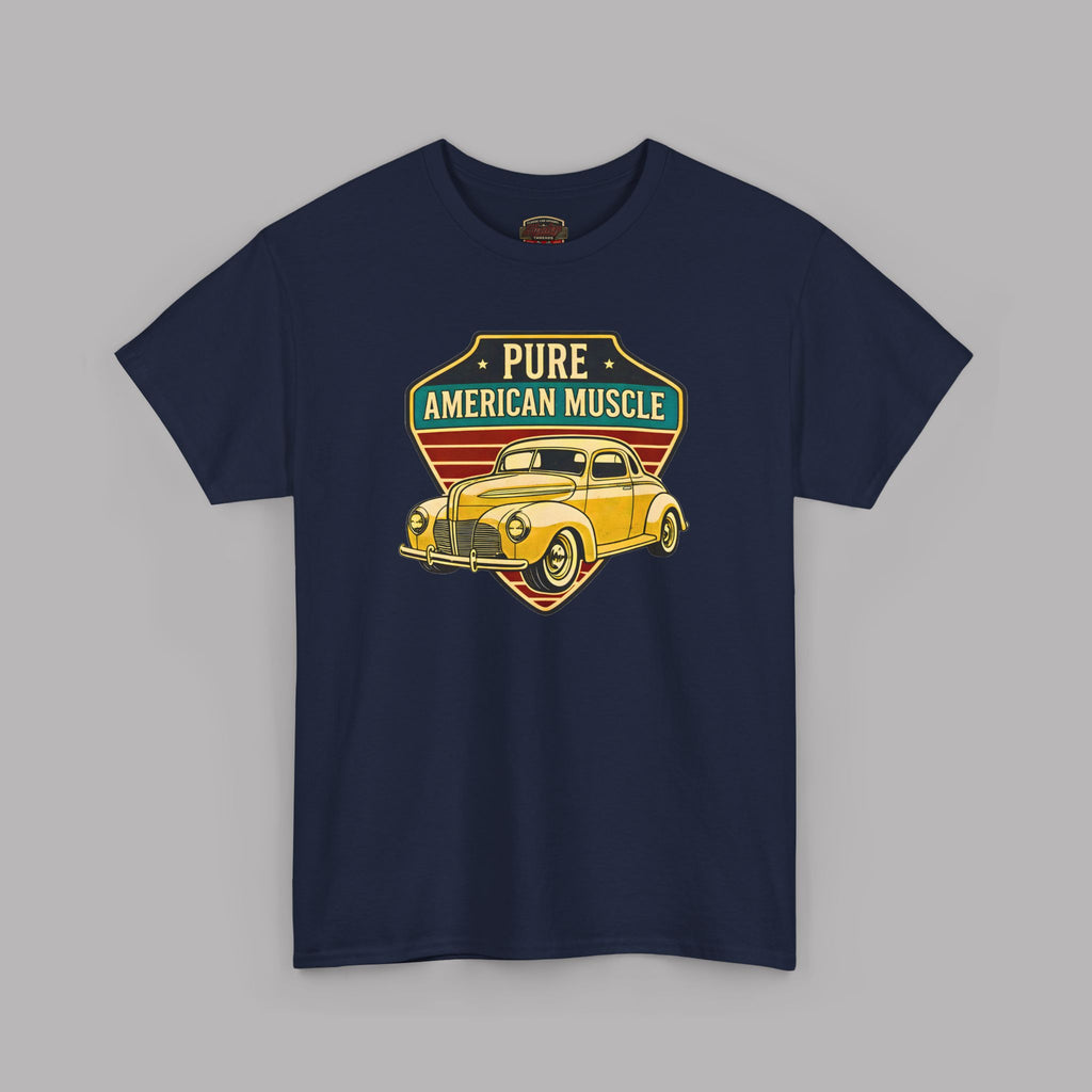 Yellow Hot Rod Shield Tee | Vintage Coupe Graphic Shirt