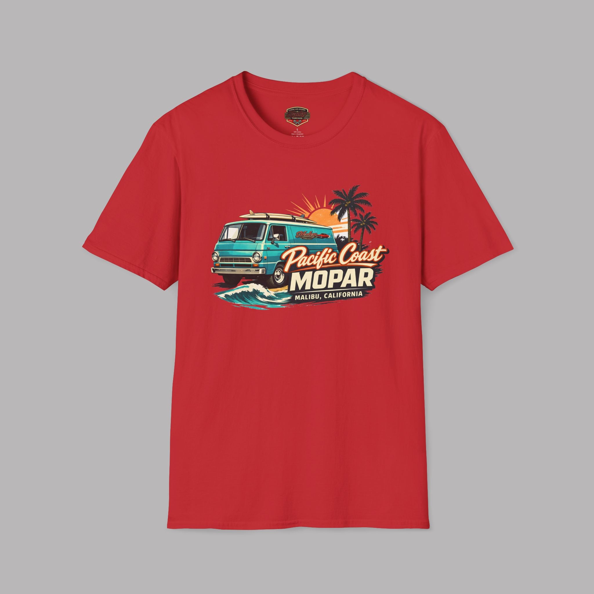 Pacific Coast Mopar Tee - Vintage Surf Van Graphic T-Shirt