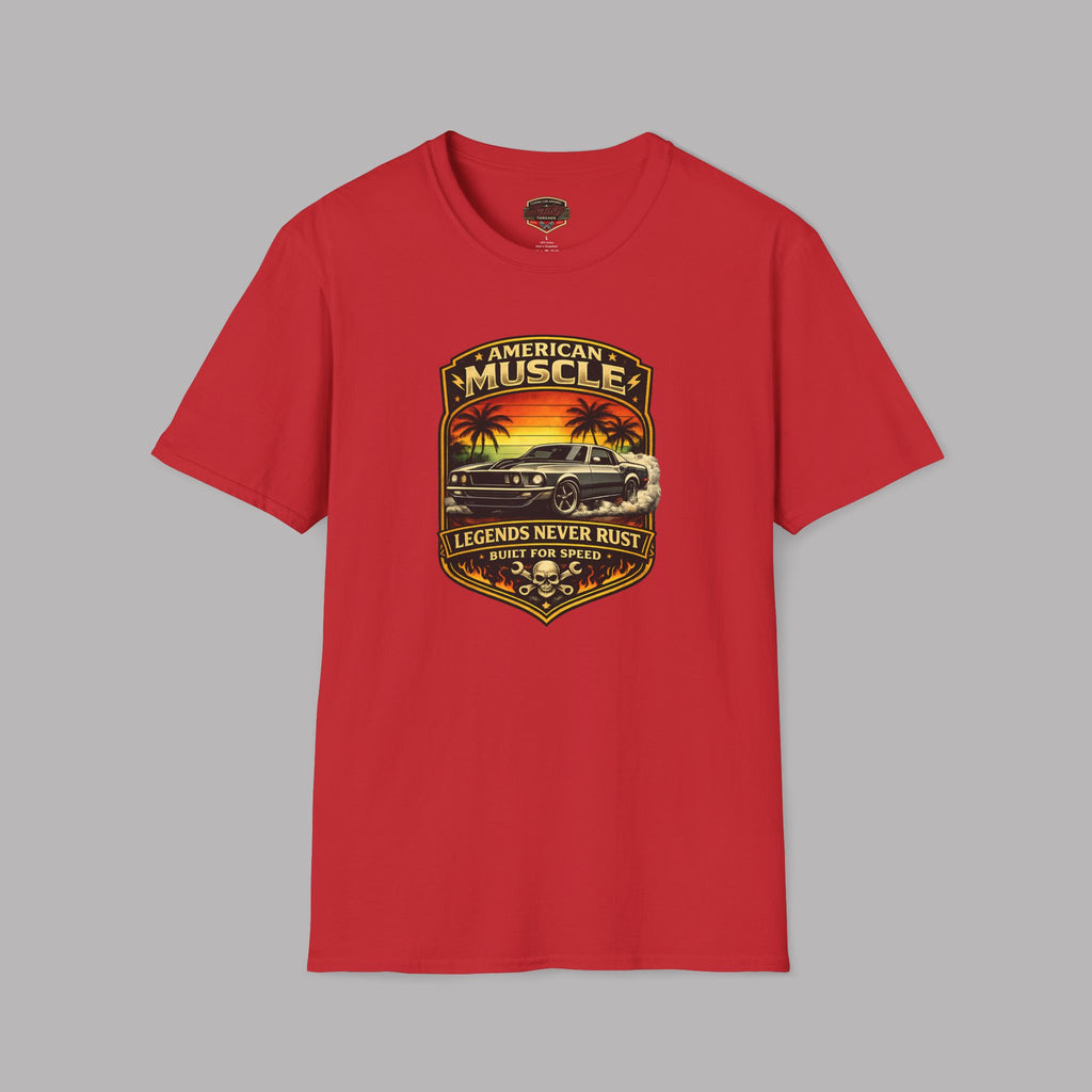 Legends Never Rust American Muscle Tee | Classic Car Shirt