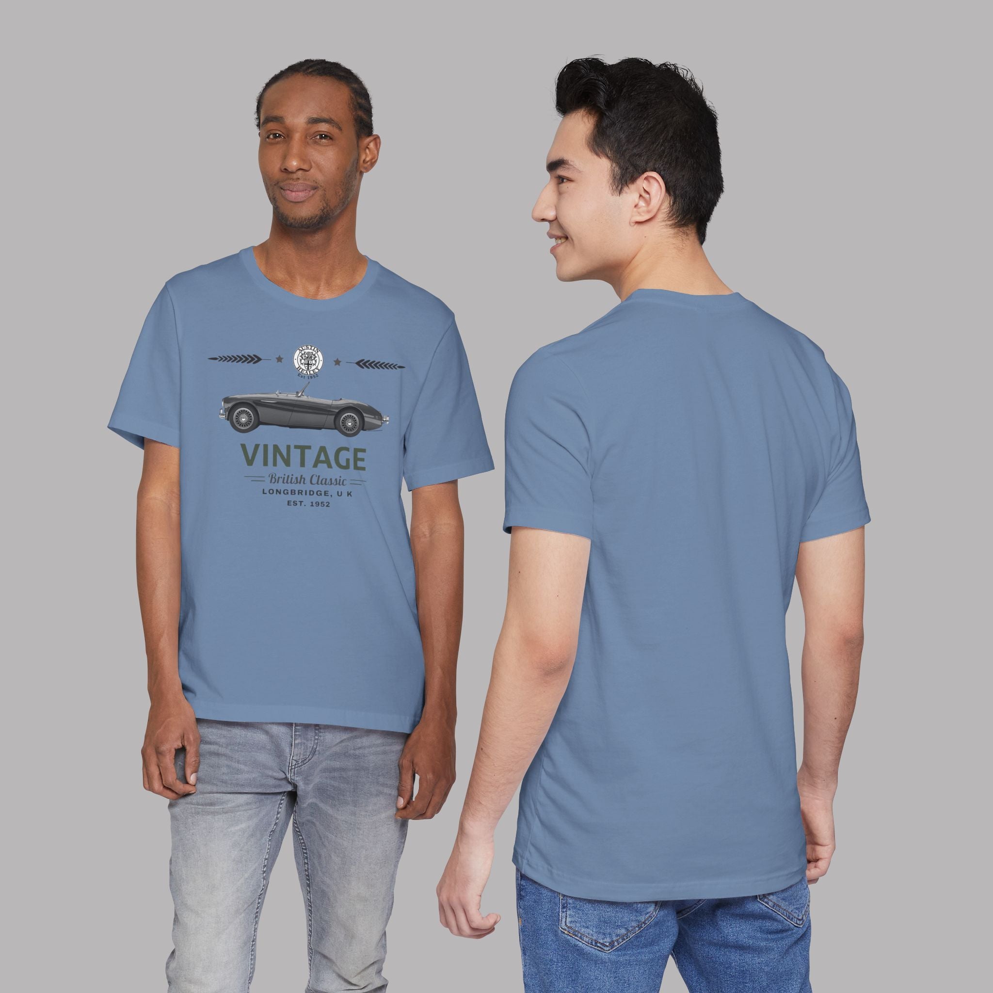 Vintage British Roadster T-shirt | Classic Car Badge Gift Tee