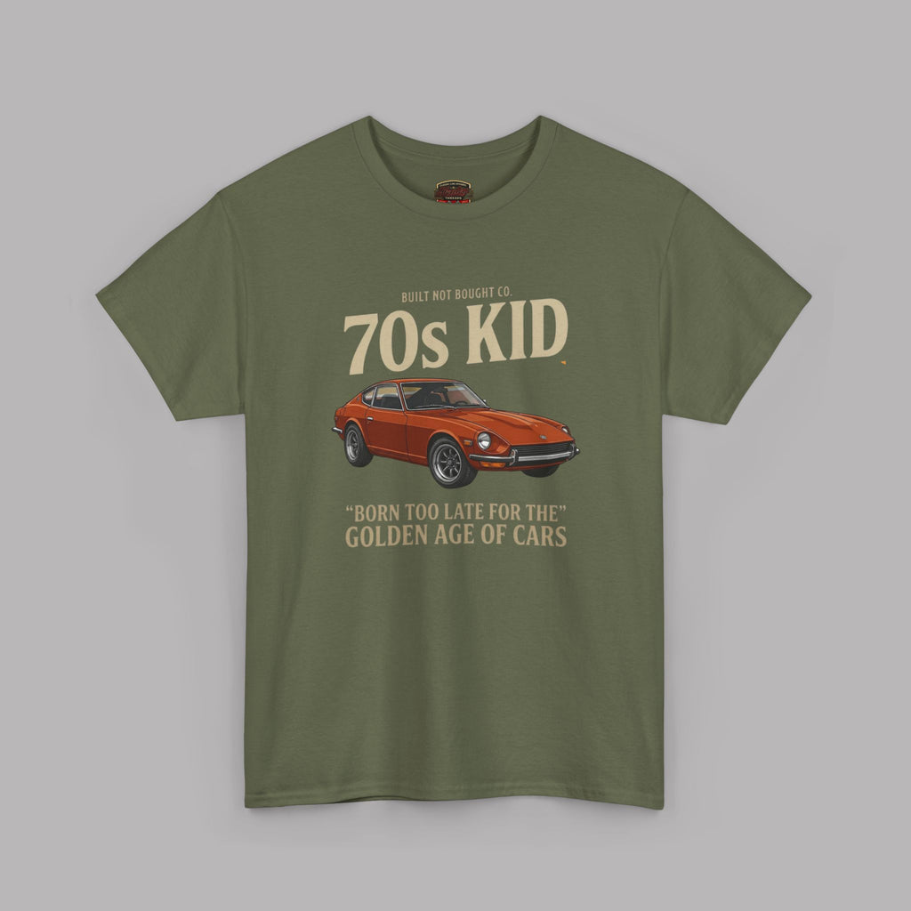 70s Kid Classic Car Tee – Born Too Late for the Golden Age