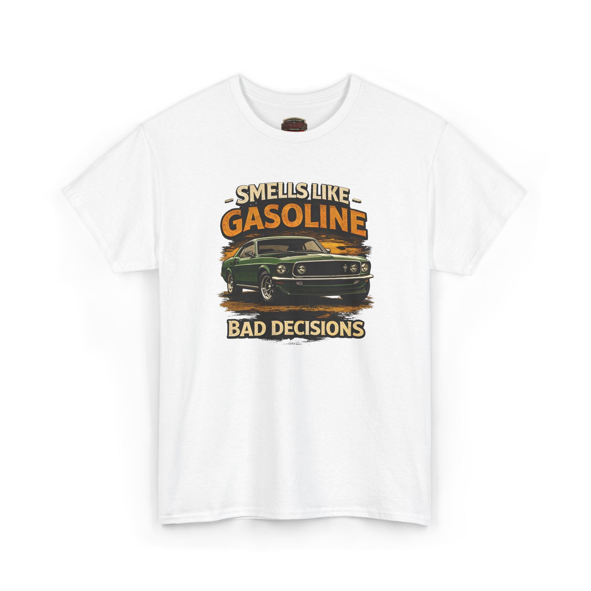 Funny Car T-Shirt - Smells Like Gasoline, Bad Decisions Tee