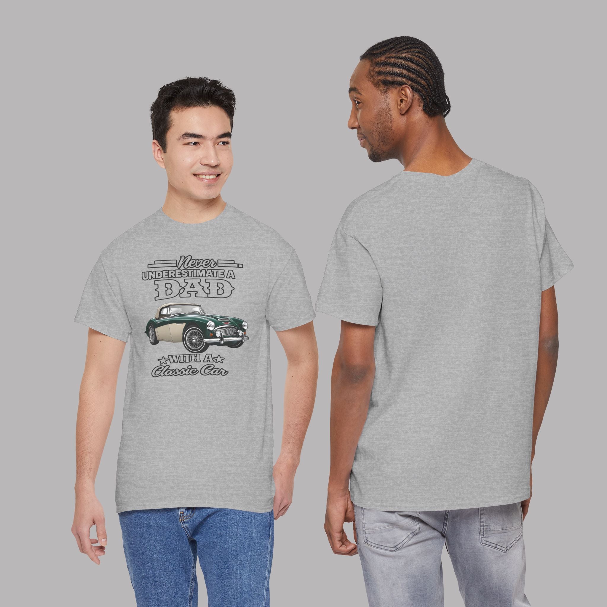 Never Underestimate a Dad With a Classic Car Tee