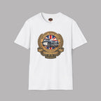 British Motor Club T-Shirt — Vintage Union Jack Sports Car Emblem