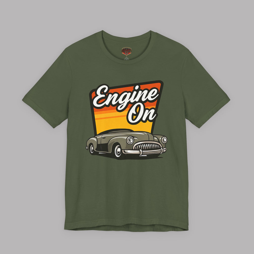 Retro Classic Car Tee | Engine On Vintage Gift Shirt