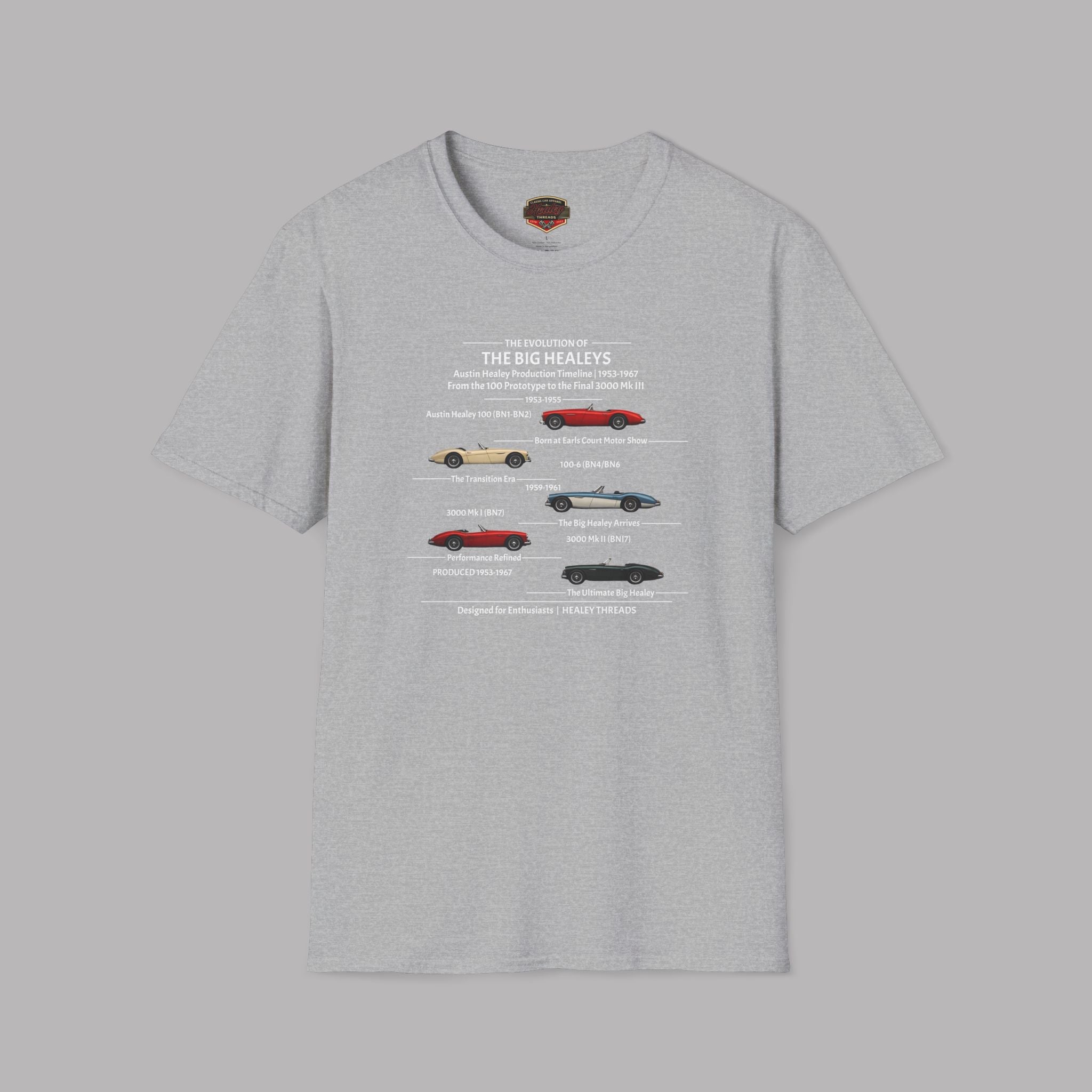 Austin-Healey Evolution Graphic Tee - Healey Threads Tee