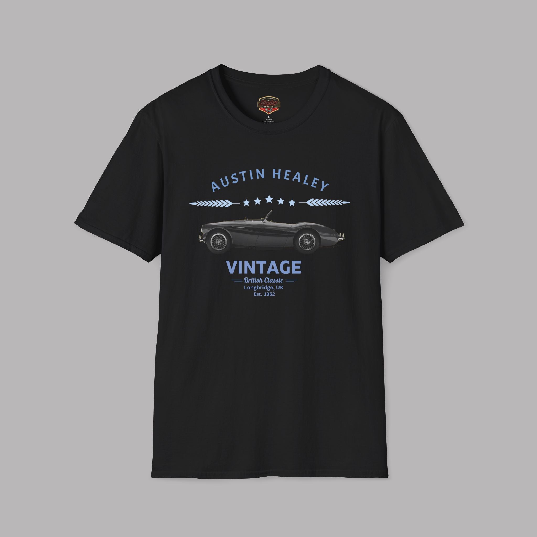 British Classic Car Shirt - Austin Healey Vintage Roadster Tee