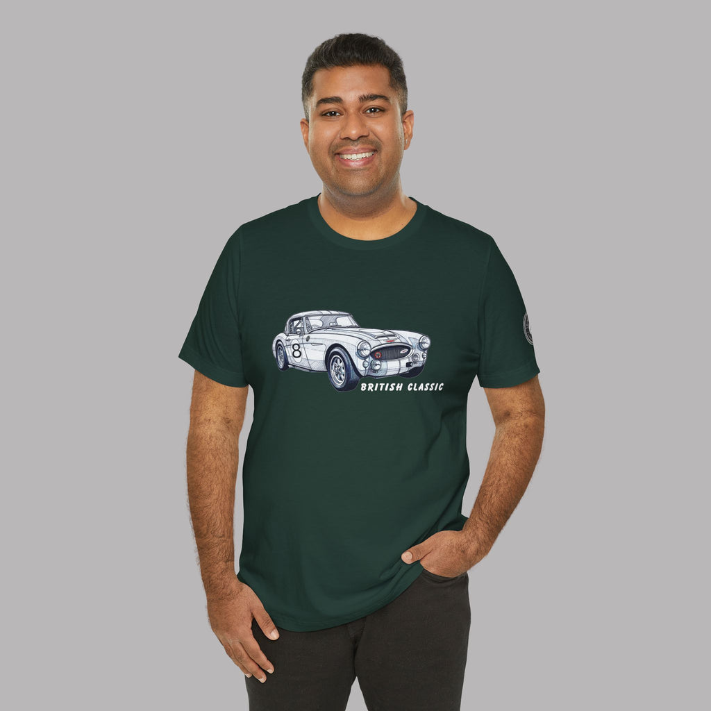 British Classic Roadster Tee | Vintage Racing Car Shirt
