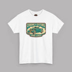 Chrome and Pistons T-Shirt – Vintage Hot Rod Graphic Tee