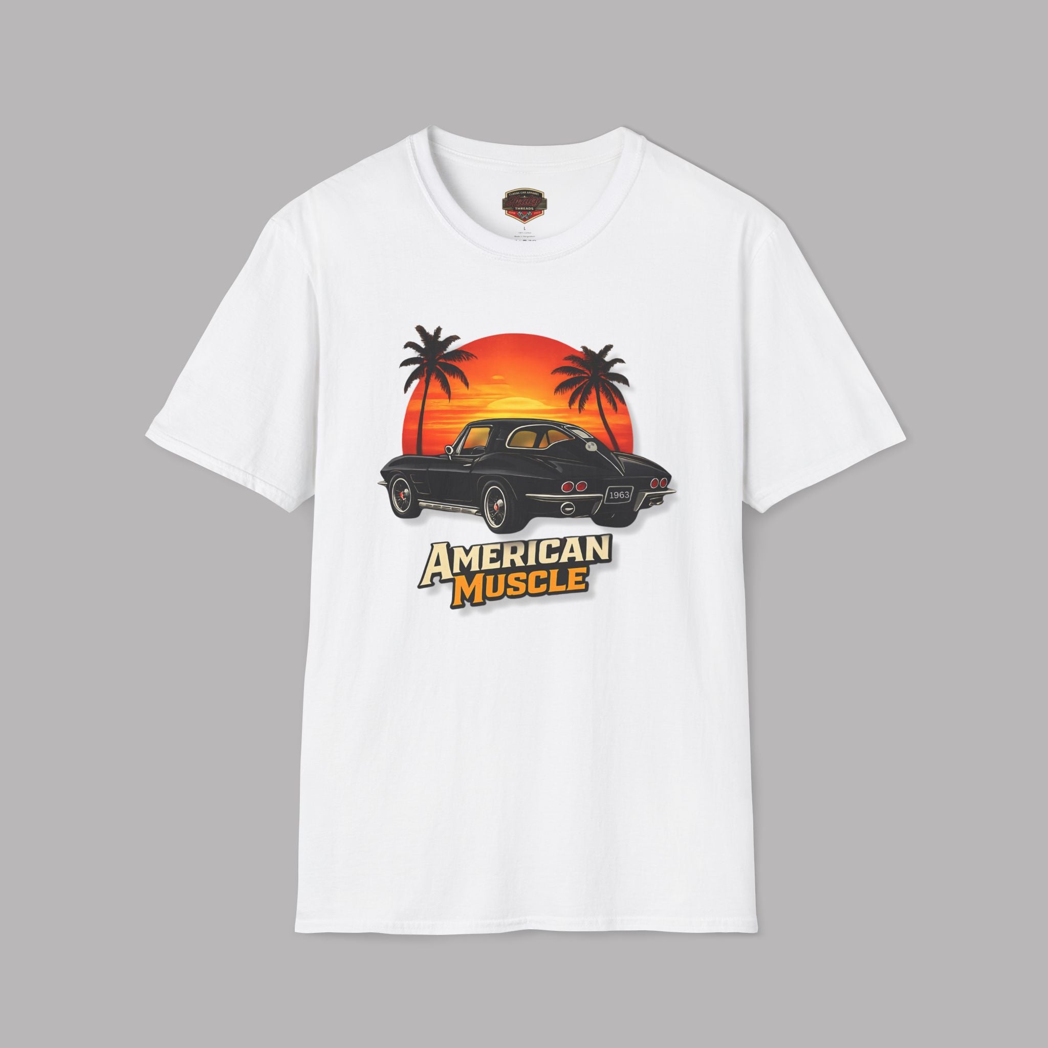 1963 American Muscle Car Graphic Tee - Healey Threads Tee