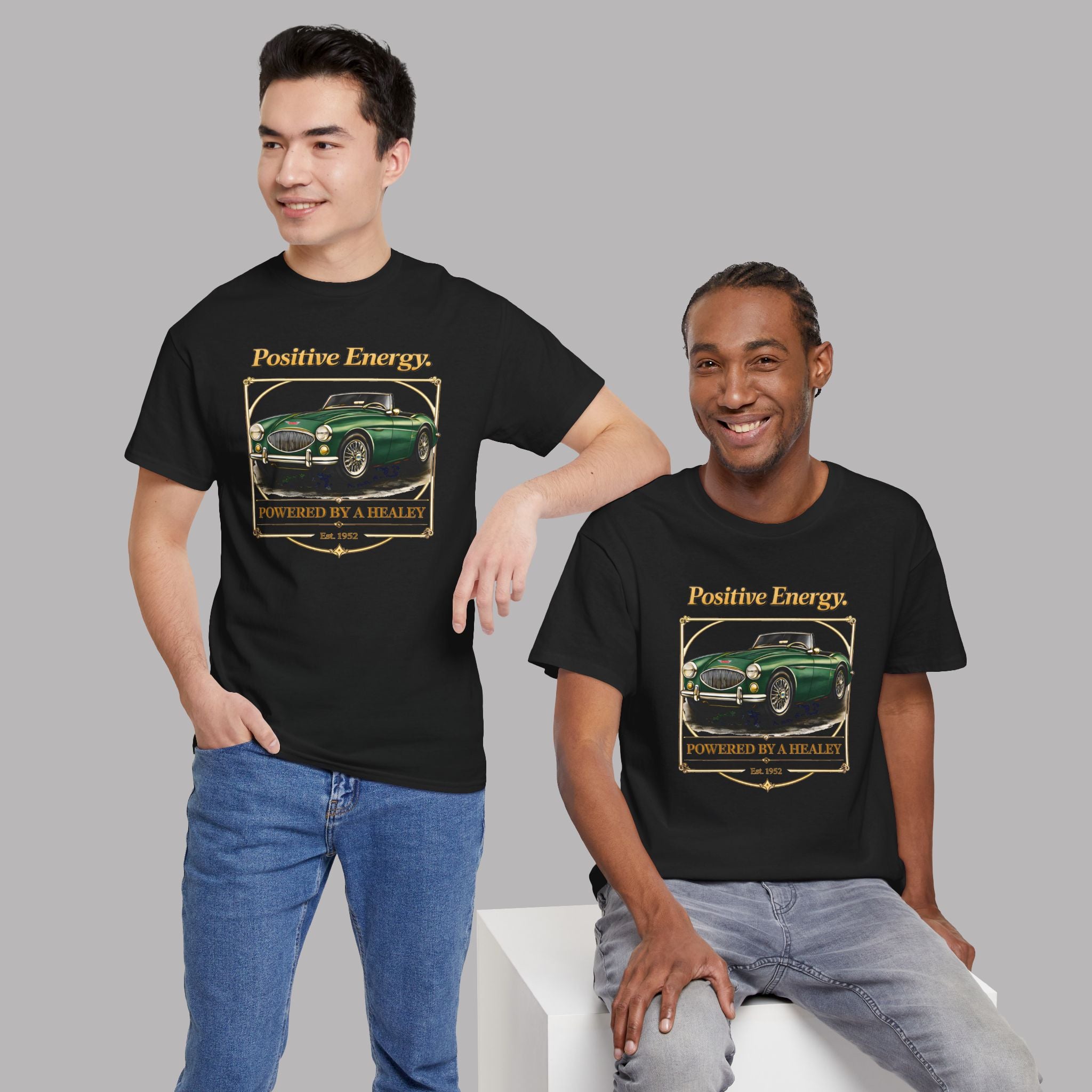 Positive Energy Classic Roadster Tee | Vintage Car Gift
