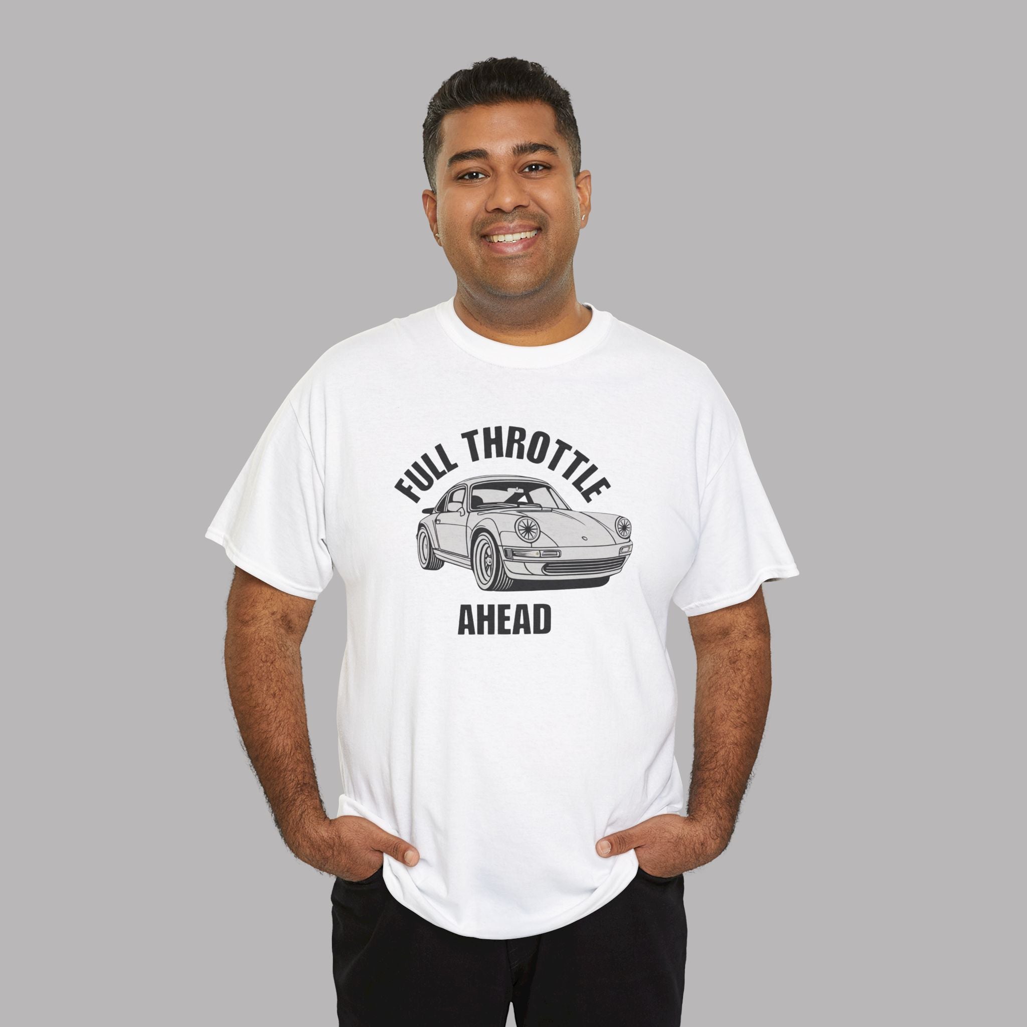 Full Throttle T-Shirt – Vintage Sports Car Graphic Tee