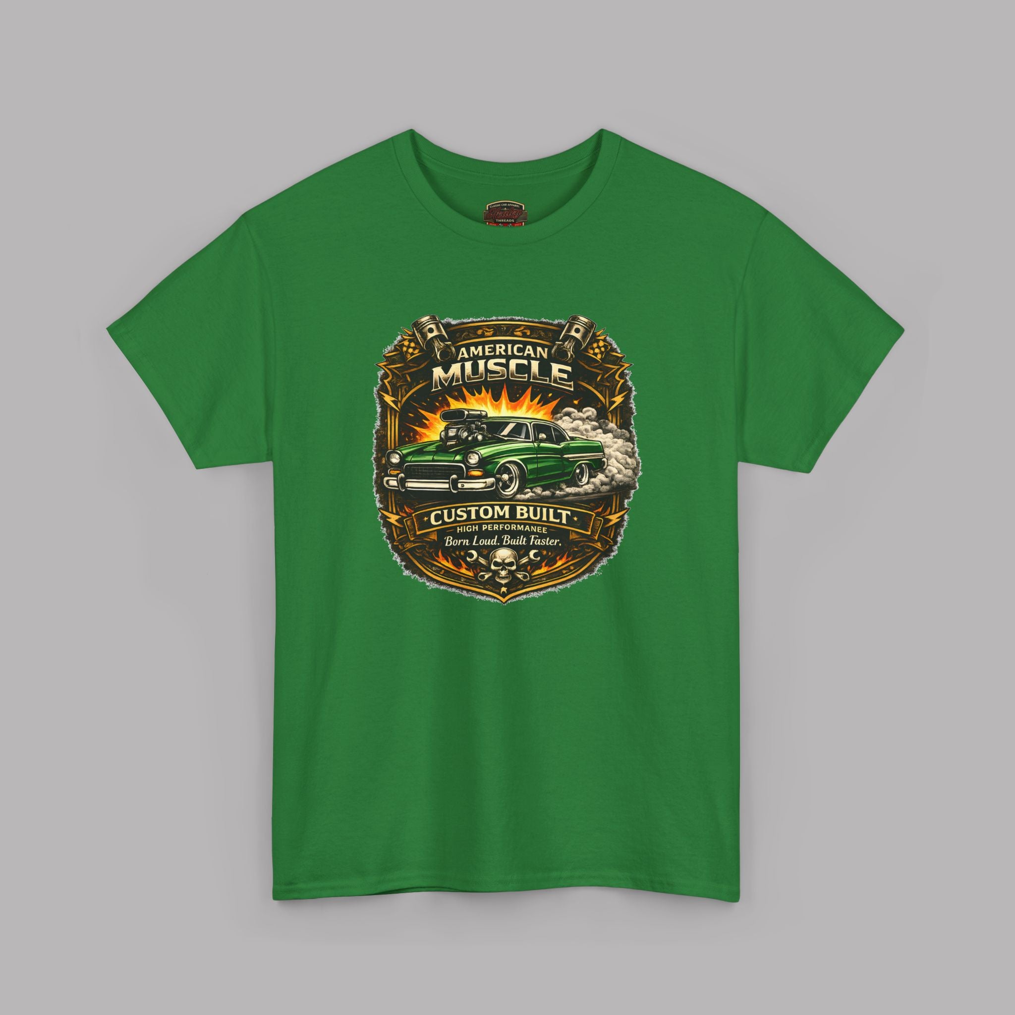 American Muscle Custom Built Tee | Retro Hot Rod Shirt
